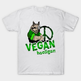 Vegan hooligan - rhinoceros T-Shirt